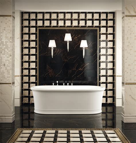 piastrelle versace bagno|Versace bathroom tiles.